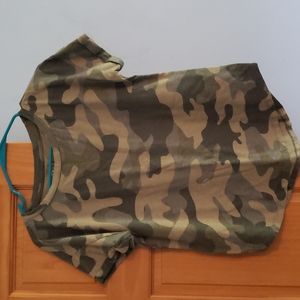 Maurices camo print top.